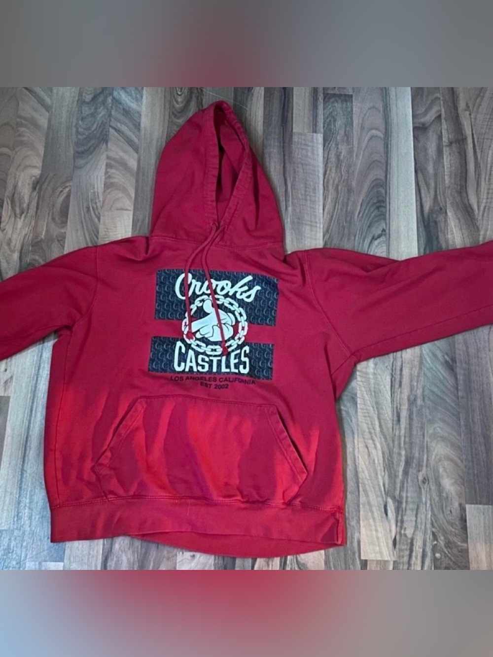 Crooks & Castles Red Logo Hoodie - Men's Pullover hoodie